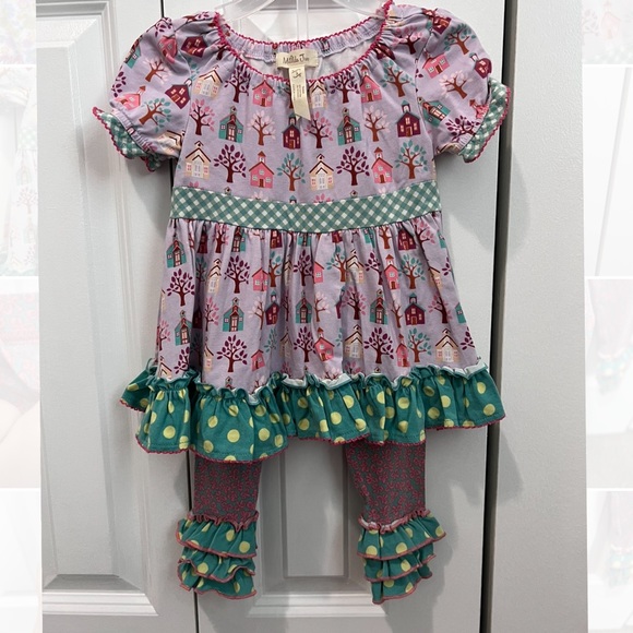 Matilda Jane Other - Matilda Jane - Fall 16’ Top & Flutter Leggings 2t